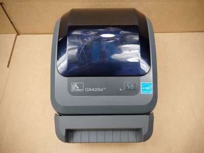 Good Condition! There is some minor scratches/scuffs from normal use. Tested and pulled from a working environment! **POWER ADAPTER INCLUDED**Item Specifics: MPN : GX420dUPC : N/ATechnology : ThermalPrinter Type : Direct ThermalOutput Type : Black / WhiteBrand : ZebraModel : GX420d / GX42-202412-000Product Line : Zebra GBlack Print Speed : Up to 6"/152 mm per secondType : Label PrinterScanning Resolution : 203 dpi (8 dots/mm) - 5