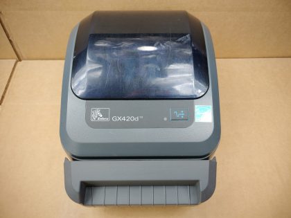 Good Condition! There is some minor scratches/scuffs from normal use. Tested and pulled from a working environment! **POWER ADAPTER INCLUDED**Item Specifics: MPN : GX420dUPC : N/ATechnology : ThermalPrinter Type : Direct ThermalOutput Type : Black / WhiteBrand : ZebraModel : GX420d / GX42-202412-000Product Line : Zebra GBlack Print Speed : Up to 6"/152 mm per secondType : Label PrinterScanning Resolution : 203 dpi (8 dots/mm) - 5