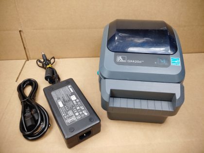 Good Condition! There is some minor scratches/scuffs from normal use. Tested and pulled from a working environment! **POWER ADAPTER INCLUDED**Item Specifics: MPN : GX420dUPC : N/ATechnology : ThermalPrinter Type : Direct ThermalOutput Type : Black / WhiteBrand : ZebraModel : GX420d / GX42-202412-000Product Line : Zebra GBlack Print Speed : Up to 6"/152 mm per secondType : Label PrinterScanning Resolution : 203 dpi (8 dots/mm) - 1