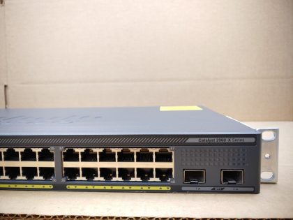 Good Condition! Tested and pulled from a working environment! **NO POWER CORD INCLUDED**Item Specifics: MPN : WS-C2960X-48TD-LUPC : N/AType : Ethernet SwitchForm Factor : Rack-MountableBrand : CiscoModel : WS-C2960X-48TD-LNetwork Management Type : Fully ManagedNumber of LAN Ports : 48 - 3