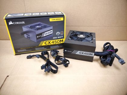 Excellent Condition! Tested and pulled from a working machine. Whats shown in the pictures is what you'll receive! Item Specifics: MPN : CX450MUPC : N/AForm Factor : ATXConnectors : 4+4 CPU