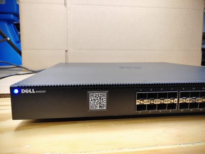 Good Condition! Tested and pulled from a working environment. May have some minor cosmetic scratches/scuffs from normal use. **NO POWER CORDS INCLUDED** Item Specifics: MPN : JH9TWUPC : N/AType : Ethernet SwitchForm Factor : Rack-MountableBrand : DellModel : N4032FNetwork Management Type : Fully ManagedProduct Line : EnterpriseNumber of LAN Ports : 24Network Connectivity : SFPMax. Data Transfer Rate : 40 GbpsEthernet Technology : 10 Gigabit Ethernet (10000-Mbit/s)Maximum LAN Data Rate : 10 Gbps - 2