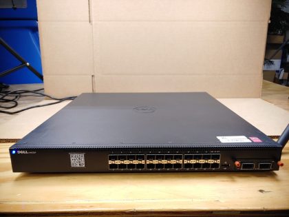 Good Condition! Tested and pulled from a working environment. May have some minor cosmetic scratches/scuffs from normal use. **NO POWER CORDS INCLUDED** Item Specifics: MPN : JH9TWUPC : N/AType : Ethernet SwitchForm Factor : Rack-MountableBrand : DellModel : N4032FNetwork Management Type : Fully ManagedProduct Line : EnterpriseNumber of LAN Ports : 24Network Connectivity : SFPMax. Data Transfer Rate : 40 GbpsEthernet Technology : 10 Gigabit Ethernet (10000-Mbit/s)Maximum LAN Data Rate : 10 Gbps - 1