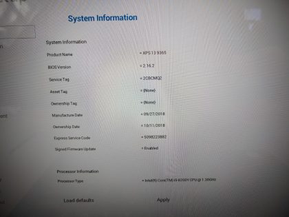 we have added actual images to this listing of the Dell XPS you would receive. **NO POWER ADAPTER / NO SSD  / NO OS**Item Specifics: MPN : XPS 13 9365 2-in-1UPC : N/AType : LaptopBrand : DellProduct Line : XPSModel : XPS 13 9365 2-in-1Operating System : N/AScreen Size : 13.3" TouchscreenProcessor Type : Intel Core i5-8200Y 8th GenProcessor Speed : 1.20GHzGraphics Processing Type : Intel(R) UHD Graphics 615Memory : 8GBHard Drive Capacity : N/A - 3