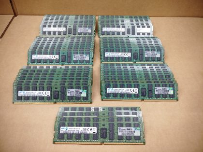 LOT of 64 - Excellent condition! Tested and pulled from a working environment! Item Specifics: MPN : M393A2G40DB0-CPB0QUPC : N/AType : MemoryForm Factor : DIMMBrand : SamsungTotal Capacity : 1024 GBBus Speed : PC4-2133PNumber of Modules : 64Capacity per Module : 16 GBModel : M393A2G40DB0-CPB0QNumber of Pins : 288 - 1