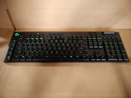 Great Condition! Tested and pulled from a working environment.May have some cosmetic light scratches/scuffs. **NO DONGLE OR CABLE INCLUDED**Item Specifics: MPN : Y-R0069UPC : N/AKeyboard/Keypad : QWERTY (Standard)Type : Gaming KeyboardConnectivity : Wireless / BluetoothFeatures : IlluminatedBrand : LogitechModel : G915 / Y-R0069 - 4