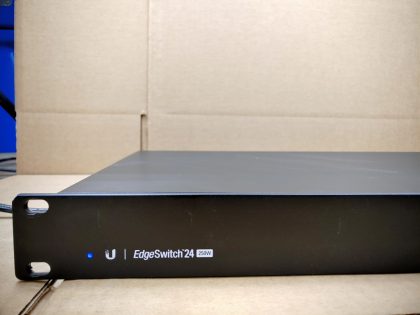 Good Condition! Tested and pulled from a working environment! May have a few minor cosmetic scratches/scuffs. **NO POWER ADAPTER INCLUDED** Item Specifics: MPN : ES-24-250WUPC : N/AType : Ethernet SwitchForm Factor : Rack-MountableBrand : Ubiquiti NetworksModel : ES-24-250WNetwork Management Type : Fully ManagedNetwork Connectivity : Wired-Ethernet (RJ-45)Number of LAN Ports : 24 - 2
