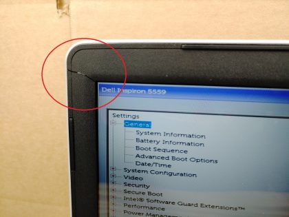 we have added actual images to this listing of the Dell Inspiron you would receive. **NO POWER ADAPTER / NO OS**Item Specifics: MPN : Inspiron 5559UPC : N/AType : LaptopBrand : DellProduct Line : InspironModel : Inspiron 5559Operating System : N/AScreen Size : 15.6" TouchscreenProcessor Type : Intel Core i5-6200U 6th GenProcessor Speed : 2.30GHzGraphics Processing Type : Intel(R) Skylake GraphicsMemory : 8GBHard Drive Capacity : 1TB HDD - 4
