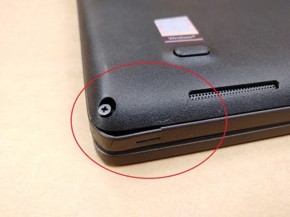 The front right corner of the palmrest and base are damaged (View images 8 & 9). The corner of the bottom plate has a piece of plastic broke off (View image 6). There is a small faint pressure mark in the bottom right corner of the screen (View image 10). Tested and Working. Boots to the BIOs. May have a few minor cosmetic scratches/scuffs. For your help