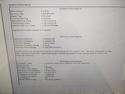 we have added actual images to this listing of the Dell Latitude you would receive. **NO POWER ADAPTER / NO SSD or HDD/ NO OS/ NO BATTERY INSTALLED**Item Specifics: MPN : Latitude 7390 2-in-1UPC : N/AType : LaptopBrand : DellProduct Line : LatitudeModel : Latitude 7390 2-in-1Operating System : N/AScreen Size : 13.3" TouchscreenProcessor Type : Intel Core i7-8650U 8th GenProcessor Speed : 1.90GHzGraphics Processing Type : Intel(R) UHD Graphics 620Memory : 16GBHard Drive Capacity : N/A - 5