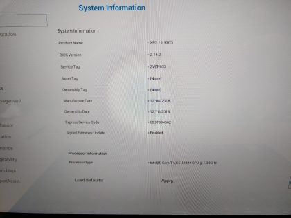 The battery states "Poor" and DOES NOT hold a good charge. There is a small pressure mark in the bottom right corner of the screen (View image 8). Tested and Working. Boots to the BIOs. May have a few minor cosmetic scratches/scuffs. For your help