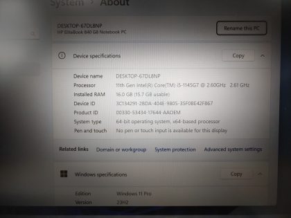 The rubber mouse pointer in the middle of the keyboard is missing (View image 9). Fully Tested & 100% Functional ready to use out of the box