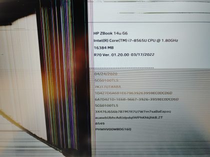 **CRACKED SCREEN** Missing 1 key (View image 4). Some light wear on the right side of the palmrest. Tested and Working. Boots to the BIOs. May have a few minor cosmetic scratches/scuffs. For your help