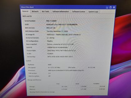 Wireless-Wi-Fi 802.11acProcessor Speed : 2.4GHzMemory Type : DDR4 Dual Channel SDRAMMemory Capacity : 8GBFlash Storage Capacity : 32GB M.2 eMMC FlashProcessor Model : AMD Ryzen Embedded R1505G w/ Radeon Vega GfxProcessor Type : AMD  - 4