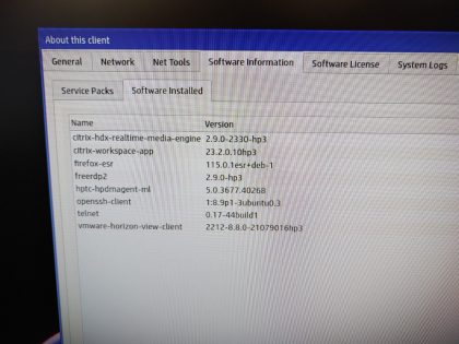 Great Condition! Tested and Reset back to a factory state. May have some minor cosmetic scratches/scuffs from normal use. [ Whats included : HP Thin Client + Power Adapter + Stand ]Item Specifics: MPN : t640UPC : N/ABrand : HPModel : t640 Thin ClientNetwork Connectivity : Wired-Ethernet (RJ-45)