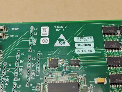 Great Condition! Tested and pulled from a working environment! Item Specifics: MPN : PCI-DIO48HUPC : N/ABrand : National InstrumentsModel : PCI-DIO48H 193749C-01LType : Digital I/ONumber of Channels : 48 - 7