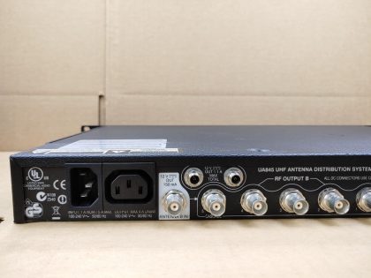 Good condition! Tested and pulled from a working environment! *NO POWER CORD INCLUDED*Item Specifics: MPN : UA845-USUPC : N/ABrand : SHUREType : Antenna Distribution SystemModel : UA845-USConnectivity : UHFForm Factor : Antenna Accessory - 6
