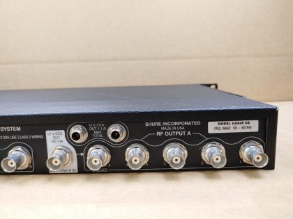 Good condition! Tested and pulled from a working environment! *NO POWER CORD INCLUDED*Item Specifics: MPN : UA845-USUPC : N/ABrand : SHUREType : Antenna Distribution SystemModel : UA845-USConnectivity : UHFForm Factor : Antenna Accessory - 7