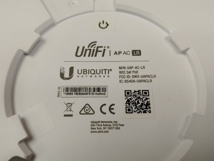 Good Condition. Tested and pulled from a working environment. *NO POWER ADAPTER INCLUDED*Item Specifics: MPN : UAP-AC-LRUPC : N/ABrand : Ubiquiti NetworksModel : UAP-AC-LRTyper : Access Point - 4