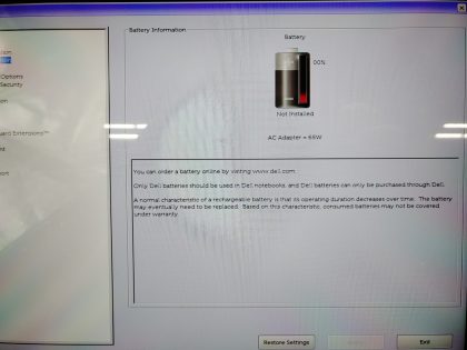 The screen has a good amount of wear and scratches (View image 8). Tested and Working. Boots to the BIOs. May have a few minor cosmetic scratches/scuffs. For your help