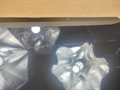 The screen has wear from the keyboard/palmrest (View image 9). Tested and Working. Boots to the BIOs. May have a few minor cosmetic scratches/scuffs. For your help
