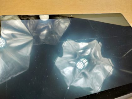 There is wear on the screen from the keyboard/palmrest (View image 9). The corner of the bottom plate is broke off and the screw is stripped (View image 10). Tested and Working. Boots to the BIOs. May have a few minor cosmetic scratches/scuffs. For your help