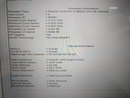 and the little hole where the strip goes looks to have a small piece of plastic broke out (View image 10). Tested and Working. Boots to the BIOs. May have a few minor cosmetic scratches/scuffs. For your help