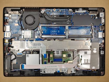 The screen has some wear fromn the keyboard/palmrest (View image 9). The bottom plate is missing a rubber strip