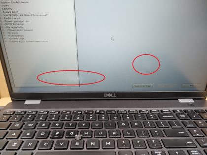 There is some white spots in the lower portion of the screen (View image 9). Tested and Working. Boots to the BIOs. May have a few minor cosmetic scratches/scuffs. For your help