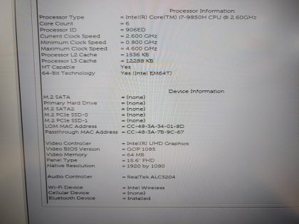 theres also a small crack above the broke off corner (View image 10). Tested and Working. Boots to the BIOs. May have a few minor cosmetic scratches/scuffs. For your help