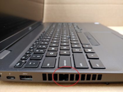 There is some very faint white spots in the lower portion of the screen