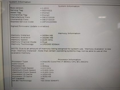 we have added actual images to this listing of the Dell Latitude you would receive.**NO POWER ADAPTER / NO SSD or HDD/CADDY/CABLE  / NO OS / NO RAM / NO BATTERY or CABLE** Item Specifics: MPN : Latitude 7390 2-in-1UPC : N/AType : LaptopBrand : DellProduct Line : LatitudeModel : Latitude 7390 2-in-1Operating System : N/AScreen Size : 13.3" TouchscreenProcessor Type : Intel Core i7-8650U 8th GenProcessor Speed : 1.90GHzGraphics Processing Type : Intel(R) UHD Graphics 620Memory : 16GBHard Drive Capacity : N/A - 5