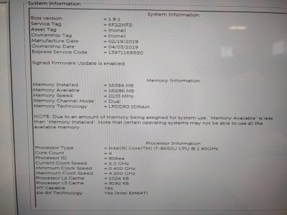 There is some tiny very faint specks of wear on the screen from the keyboard. There is some light wear on the keyboard. Tested and Working. Boots to the BIOs. May have a few minor cosmetic scratches/scuffs. For your help