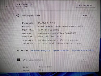 Restored and Sanitized by Certified Technicians. AMAZING deal from a Reputable Vendor. LCD Monitor is NOT included
