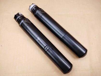 Tested for power on only. There is some writing engraved on the upper portion of the microphones. There is some hariline cracks around the top of the piece that screws on over the battery compartment. **NO AA BATTERIES INCLUDED**Item Specifics: MPN : PGX2 H6UPC : N/ABrand : SHUREType : Wireless MicrophoneModel : PGX2 H6 524-542MHzConnectivity : WirelessForm Factor : Hand Held / Stand Held - 3