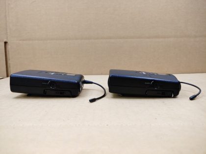 There is some small writing engraved on the front of the transmitters. The ON/OFF writing on the top of one is worn off. Overall Good Condition