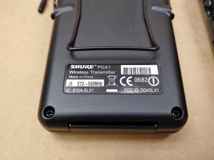 Tested and Pulled from a working environment! **NO AA BATTERIES INCLUDED** Whats shown in the pictures is what you'll receive. Item Specifics: MPN : PGX1 J6UPC : N/ABrand : SHUREType : Wireless TransmitterModel : PGX1 J6 572-590MHzConnectivity : WirelessMicrophone Form Factor : Wireless TransmitterBundled Items : Cases - 4