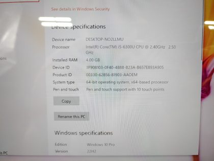 we have added actual images to this listing of the Microsoft Surface you would receive. Clean install of Windows 10 Pro Operating system. May have some minor scratches/dents/scuffs.[ What is included: Microsoft Surface + Power Adapter + 30-Day Warranty Included ]Item Specifics: MPN : 1724UPC : N/AType : LaptopBrand : MicrosoftProduct Line : SurfaceModel : Surface Pro 4Operating System : Windows 10 Pro x64Screen Size : 12.3" TouchscreenProcessor Type : Intel Core i5-6300U 6th GenProcessor Speed : 2.40GHz / 2.50GHzGraphics Processing Type : Intel(R) HD Graphics 520Memory : 4GBHard Drive Capacity : 128GB SSD - 3