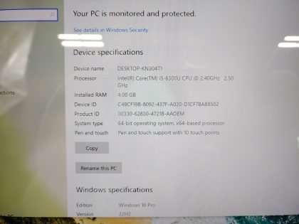 There is a tiny faint pressure mark in the bottom right corner of the screen (View image 9). Fully Tested & 100% Functional ready to use out of the box