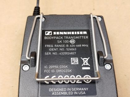 Pulled from a working environment. May have minor cosmetic scratches/scuffs from normal use. **NO AA-BATTERIES INCLUDED**Item Specifics: MPN : EW100 SK100 G3UPC : N/ABrand : SENNHEISERType : Bodypack TransmitterModel : EW100 SK100 G3 / 626-668MHzConnectivity : WirelessForm Factor : Bodypack TransmitterMicrophone Form Factor : N/A - 3