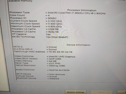 we have added actual images to this listing of the Dell Latitude you would receive. **NO POWER ADAPTER / NO SSD or HDD/CADDY/CABLE  / NO OS / NO RAM / NO BATTERY or CABLE**Item Specifics: MPN : Latitude 5300 2-in-1UPC : N/AType : LaptopBrand : DellProduct Line : LatitudeModel : Latitude 5300 2-in-1Operating System : N/AScreen Size : 13.3" TouchscreenProcessor Type : Intel Core i7-8660U 8th GenProcessor Speed : 1.90GHzGraphics Processing Type : Intel(R) UHD GraphicsMemory : N/AHard Drive Capacity : N/A - 5