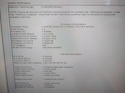 LOT of 5 - All laptops are the exact same