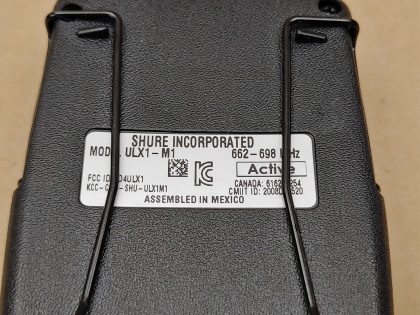Pulled from a working environment. **NO 9-VOLT BATTERIES INCLUDED**Item Specifics: MPN : ULX1-M1UPC : N/ABrand : SHUREType : Wireless Bodypack TransmitterModel : ULX1-M1 662-698MHzConnectivity : WirelessForm Factor : Wireless Transmitter - 3