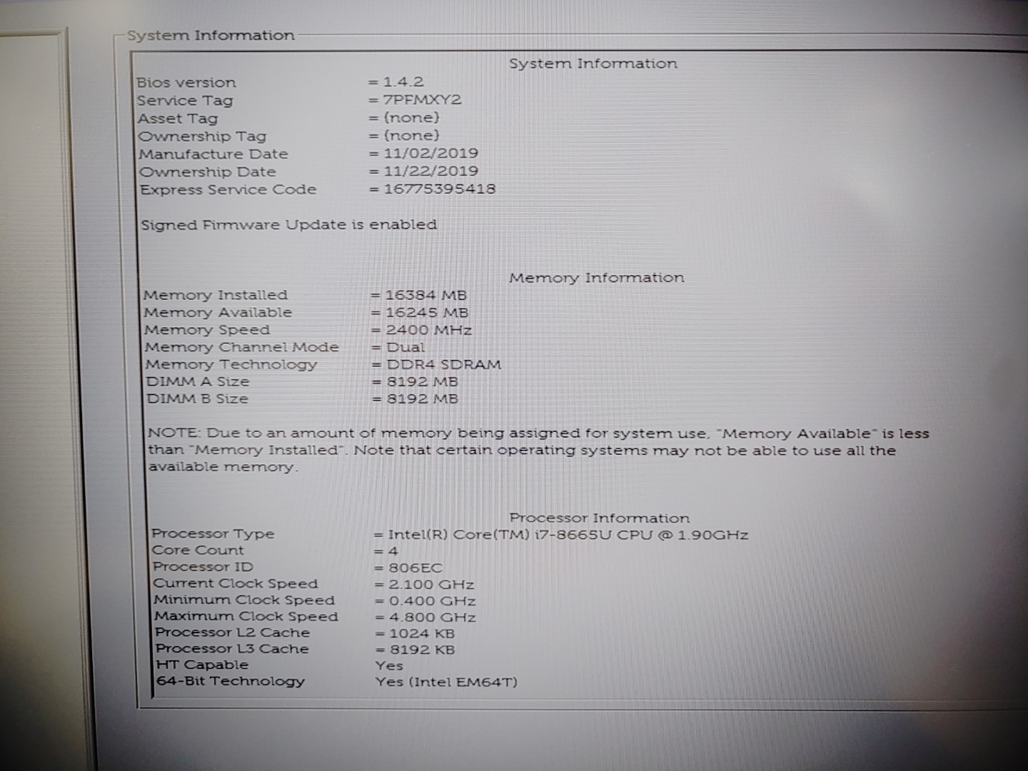 Dell Latitude 5400 14" Intel i7-8665U✔16GB✔256GB✔ *NO OS/NO AC* ****READ**** - Image 10