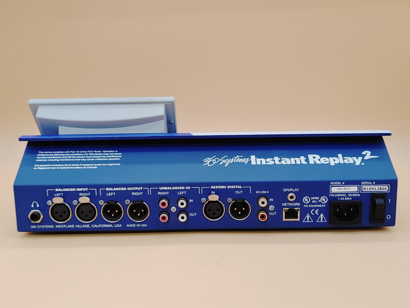 360 Systems Instant Replay 2 Networked Digital Audio Recorder DR-600 ✔✔✔✔ - Image 6