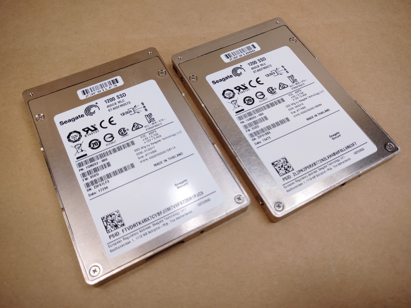 LOT of (2) Seagate 1200 400GB 12Gb/s SAS 2.5" SSD ST400FM0073 (1GM262-080) ✔✔✔