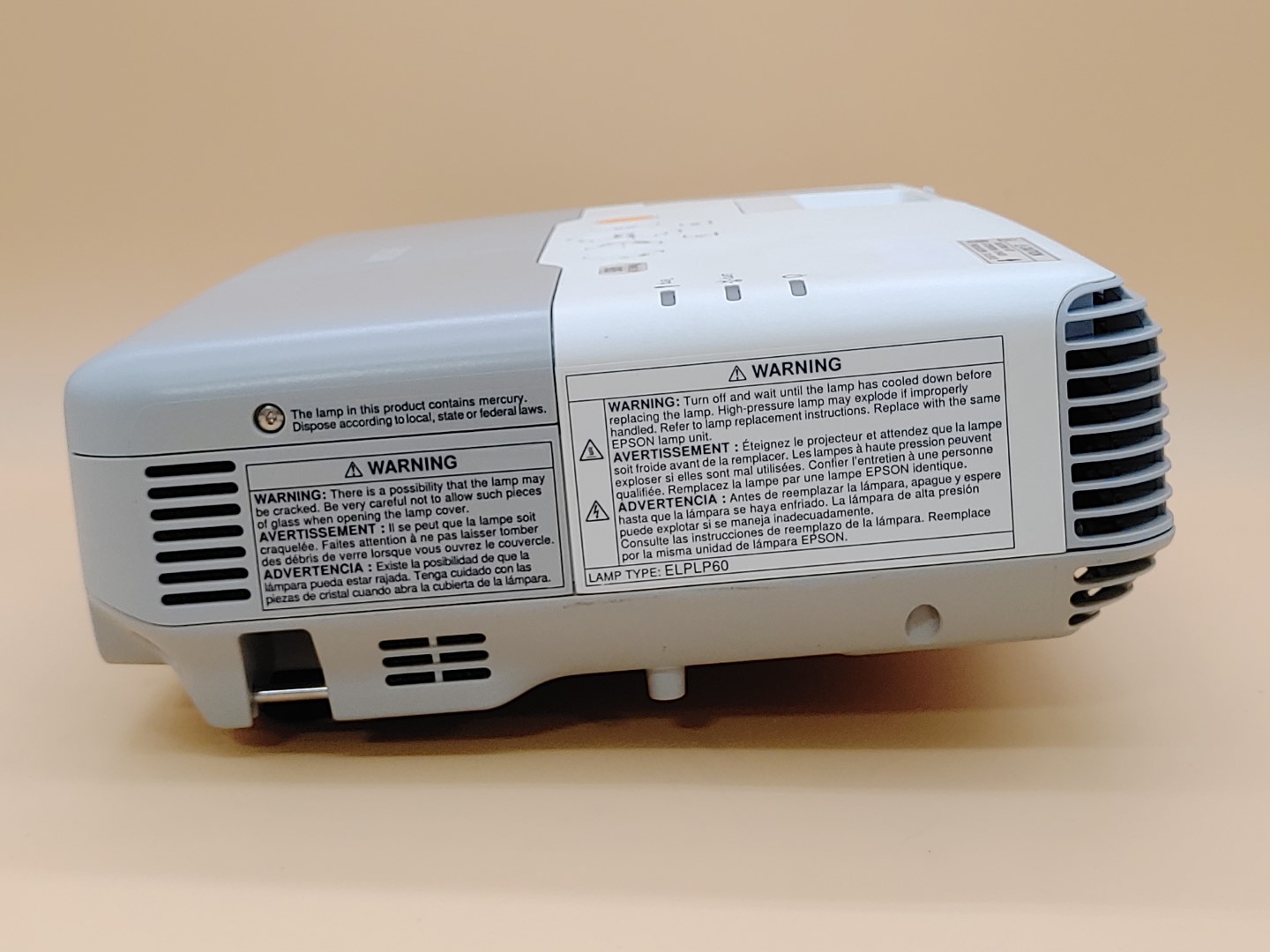 Epson PowerLite 905 H387A XGA 3LCD HDMI 3,000 ANSI Lumen Projector (553 HOURS) - Image 4