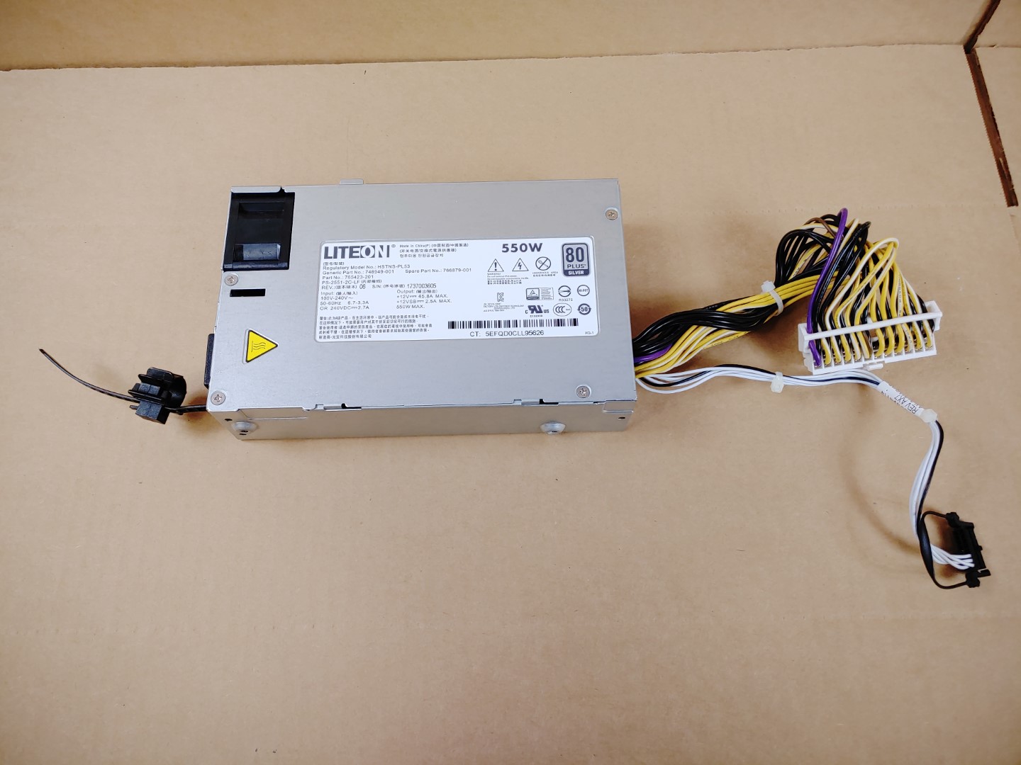 HP 766879-001 550W DL160 G9 Power Supply 80 Plus Silver✔748949-001✔765423-201✔