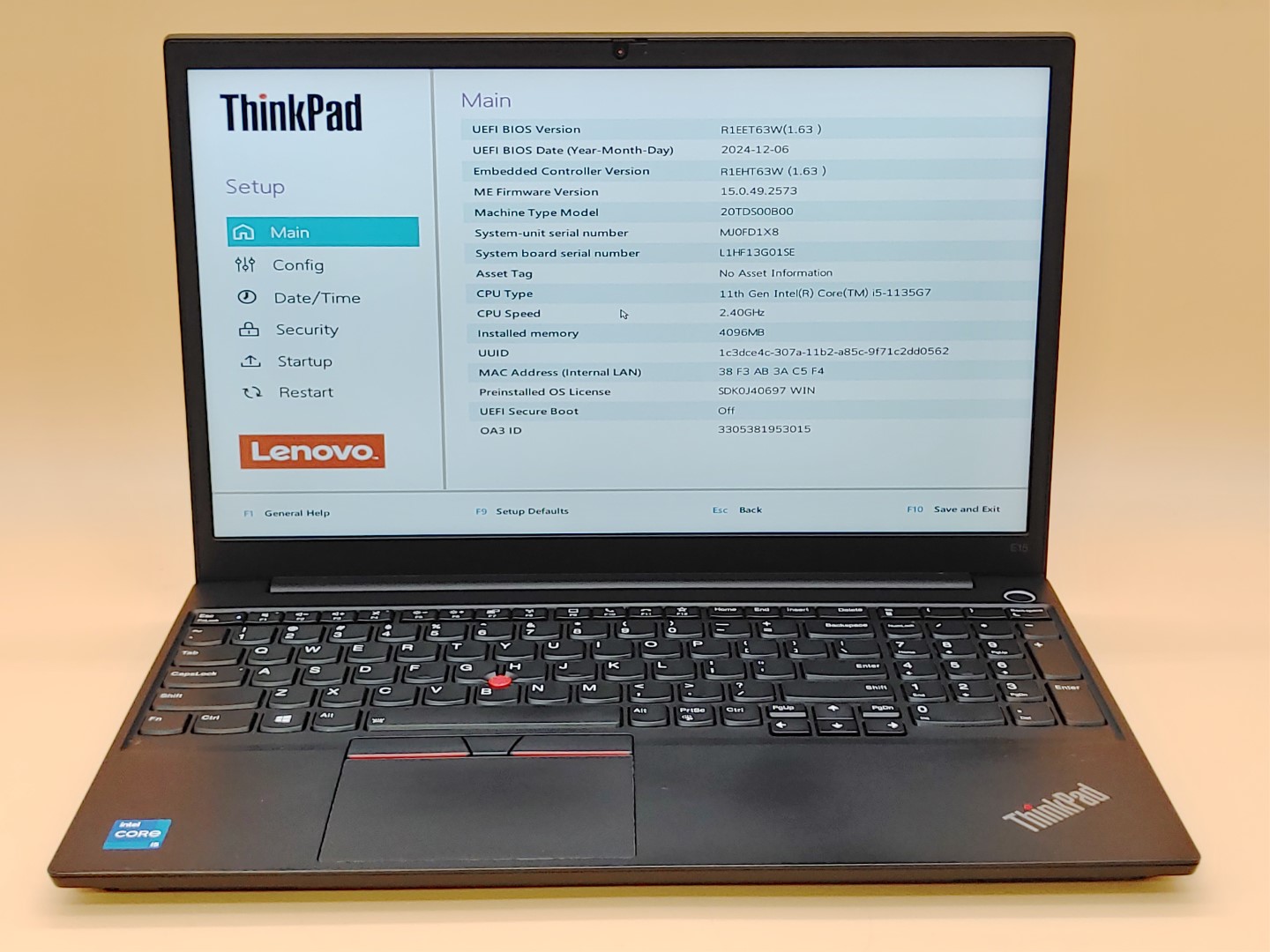 Lenovo ThinkPad E15 Gen 2 15.6" Intel i5-1135G7✔ *NO SSD/NO RAM/NO AC* *READ*
