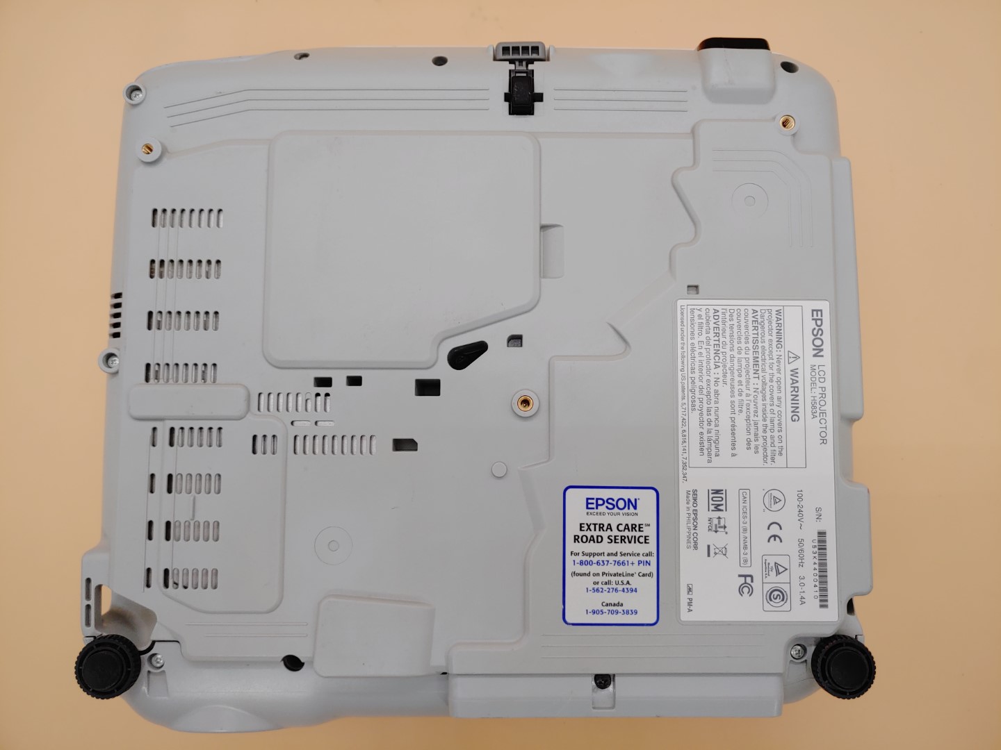 Epson PowerLite 965 H583A XGA 3LCD HDMI 3,500 ANSI Lumen Projector (1128 HOURS) - Image 9